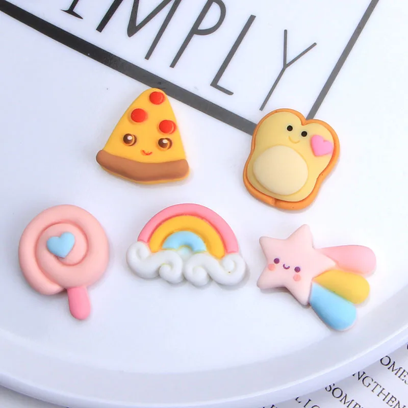 

Бесплатная доставка 100 шт./лот новые милые полимерные мини Мультяшные с плоской задней стороной резиновые DIY свадебные заколки аксессуары д...