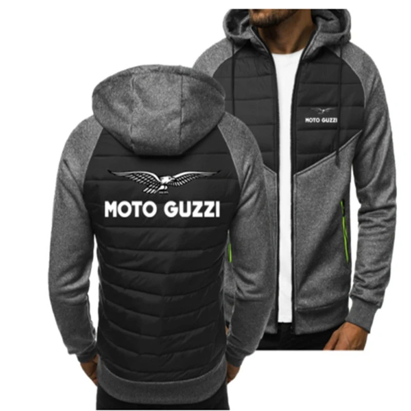

Толстовка мужская с логотипом MOTO GUZZI, Повседневный Кардиган с длинным рукавом, куртка на молнии в стиле хип-хоп, Харадзюку, весна-осень