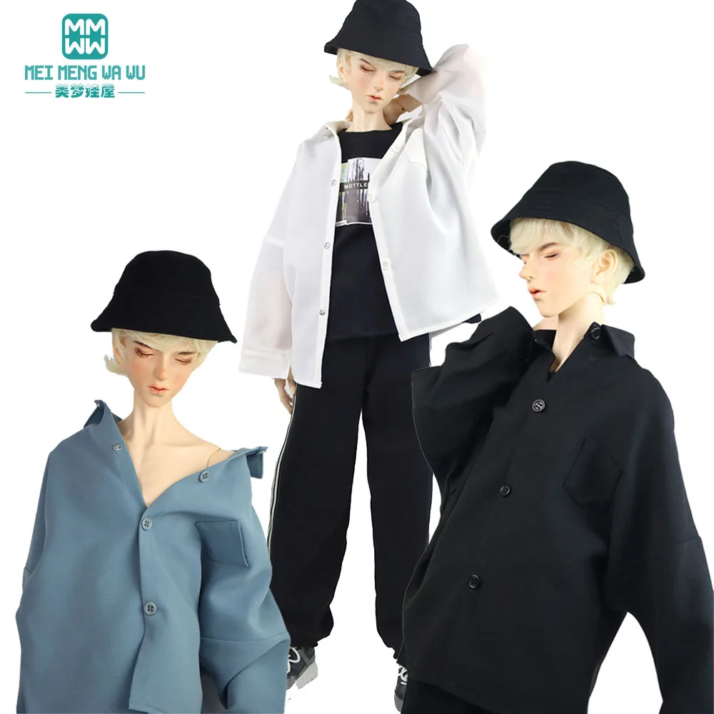 

Clothes for doll fits 68--75cm BJD SD17 Uncle 1/3 Spherical joint doll Fashion T-shirts, plaid shorts, leather shoes