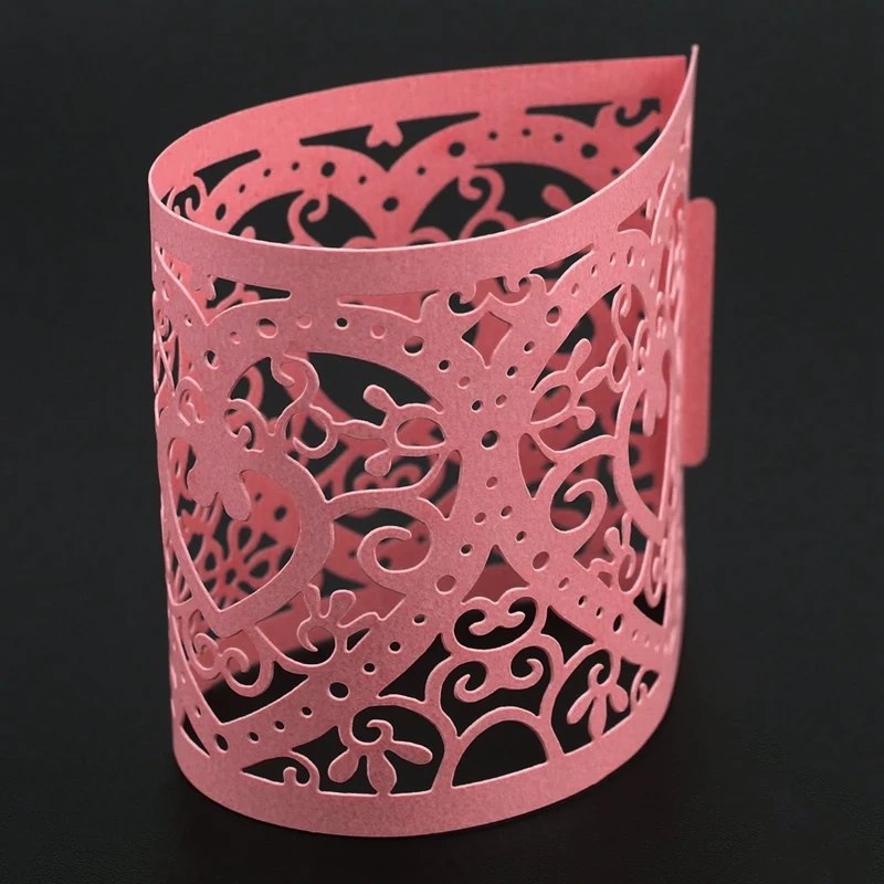 Набор из 6 светодиодных абажуров для свечи украшение в виде сердца абажур