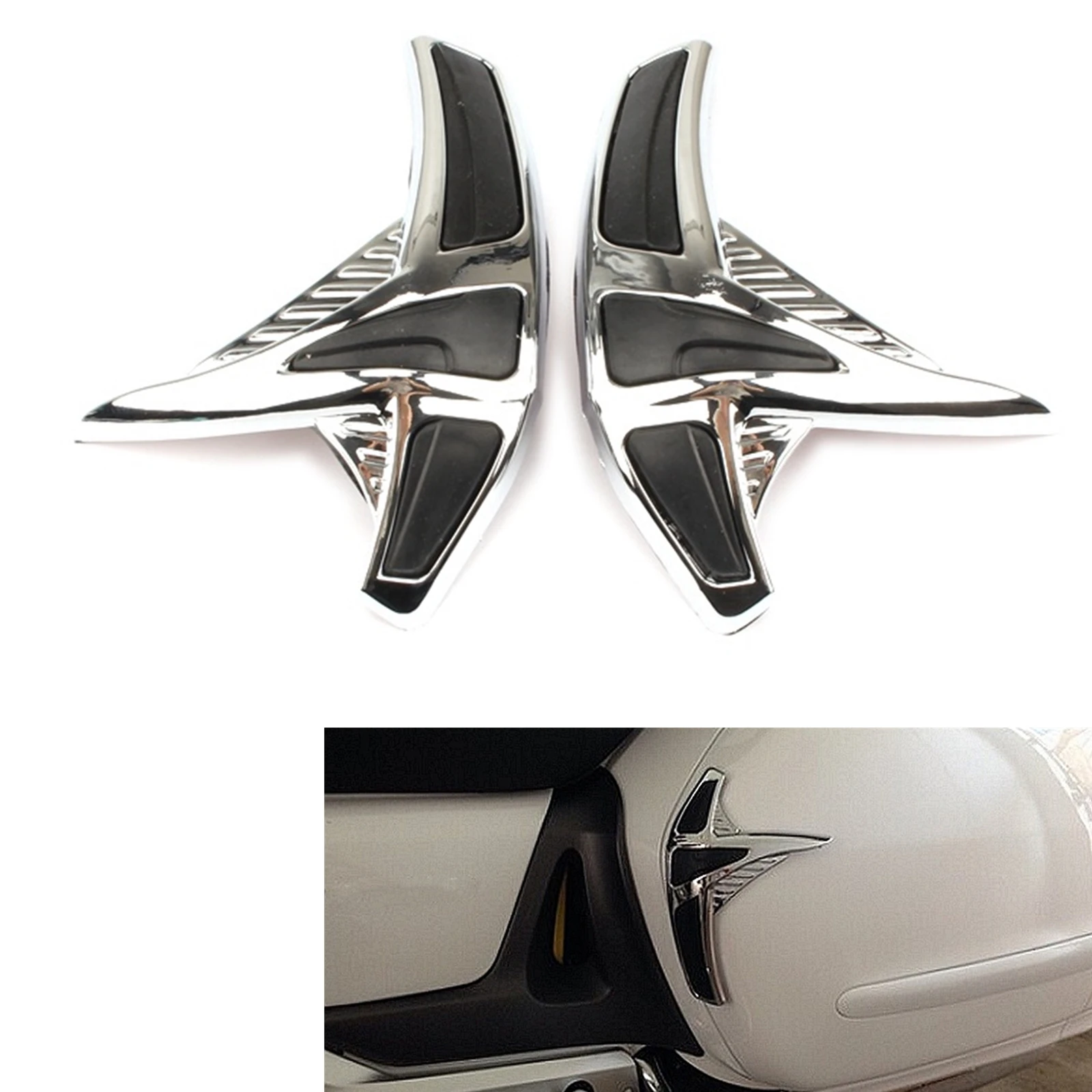 

Motorbike Saddlebag Tank Side Fairing Sticker Decal For Honda Goldwing GL1800 2001-2011