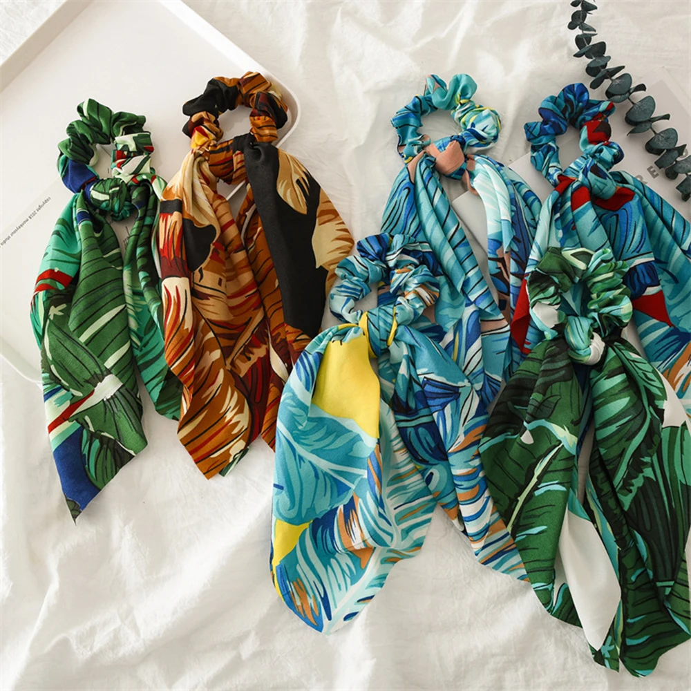 

Длинная лента для волос, шифоновый бант, эластичные резинки для волос, женские резинки для волос для девочек, повязка на голову, резинки для волос, аксессуары для фиксации хвоста