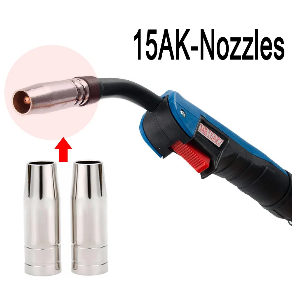 

Brand New Durable Useful High Quality Hot Sale Gas Nozzle 5/10pcs Euro Style For MB-14AK/15AK Nozzle Shield Cup