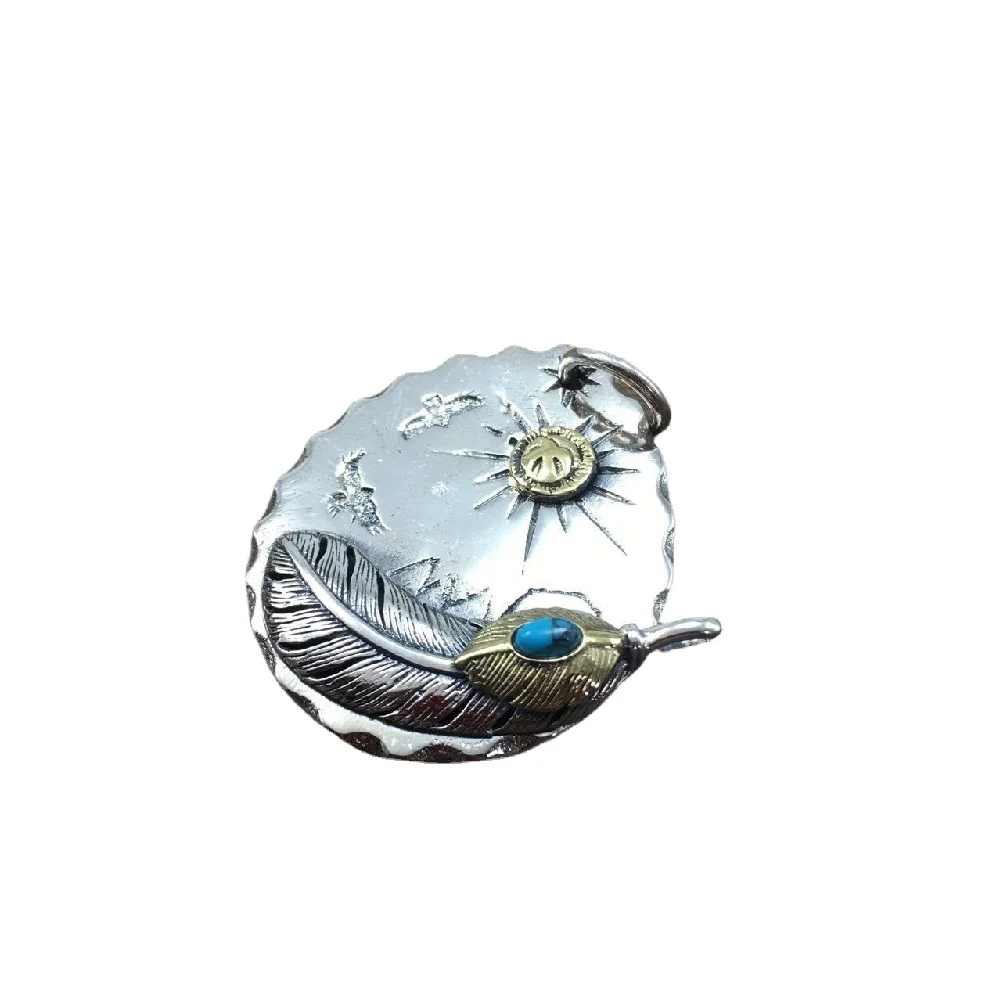 Модные ювелирные изделия в японском стиле кулон ручной работы из стерлингового