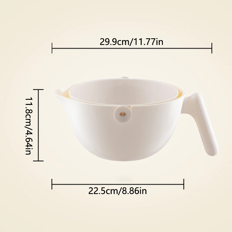 Сливная корзина для птиц с ручкой поворотная со съемной чистки фруктов и овощей