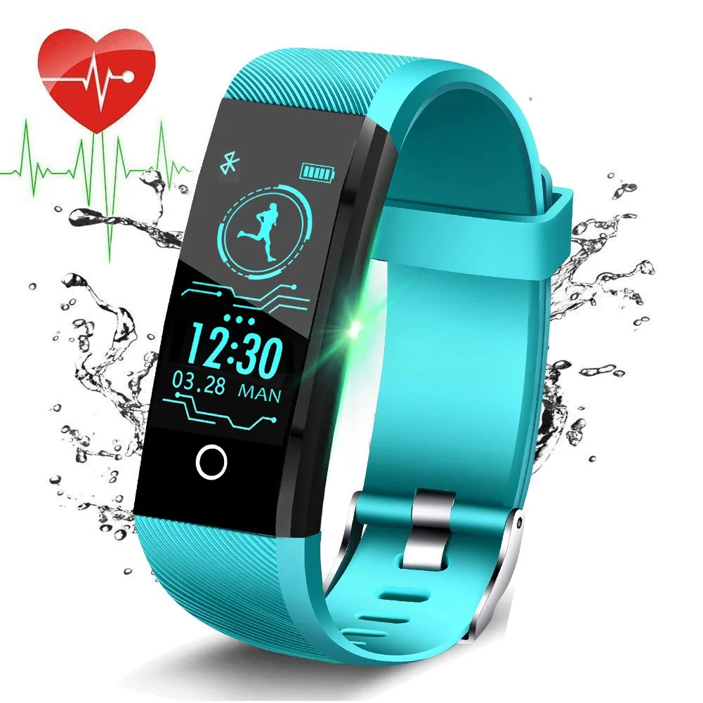 

Fitness Tracker,Waterproof Smart Bracelet Heart Rate Monitor Outdoor Digital Sport Watch