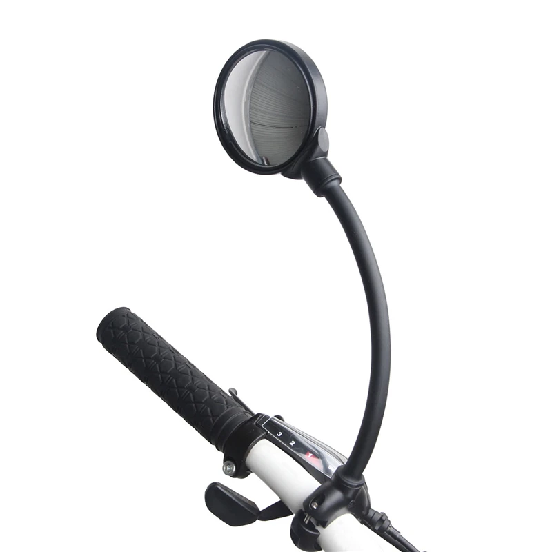 

1Pc Black Adjustable Flexible Bicycle Convex Rearview Mirror Bicycle Rearview Mirror MTB Bike Accessories Security Of Cycling