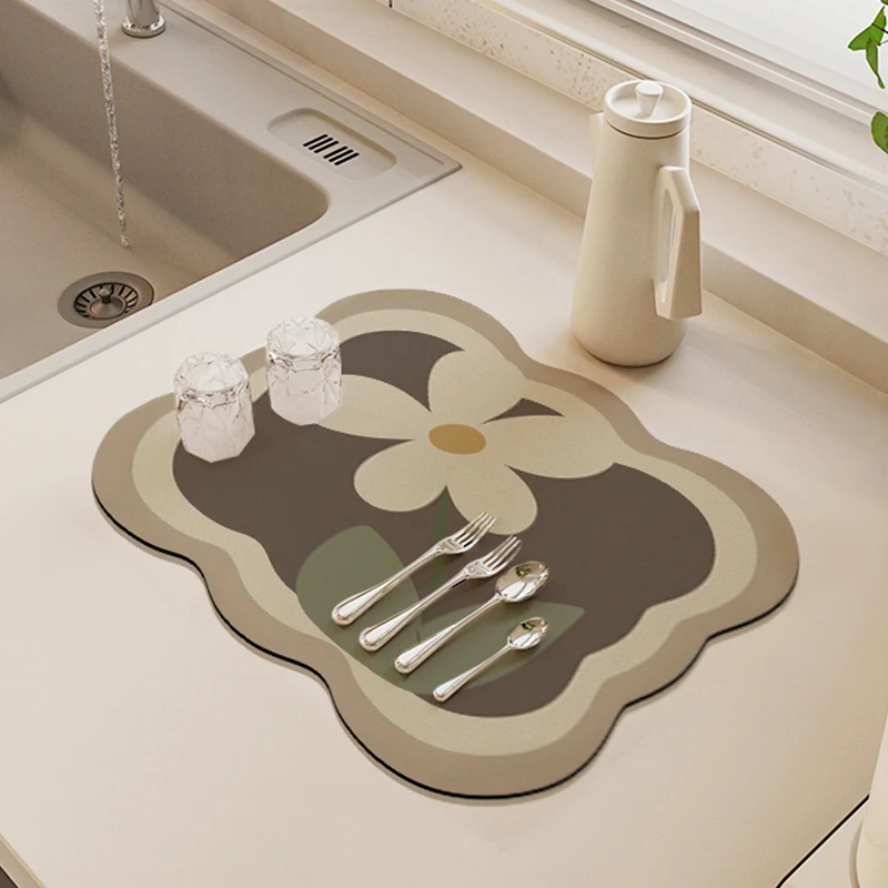 

Впитывающий Коврик Morandi для кухонной раковины, силиконовая подушка, аксессуары для размещения стола, сушилка для посуды