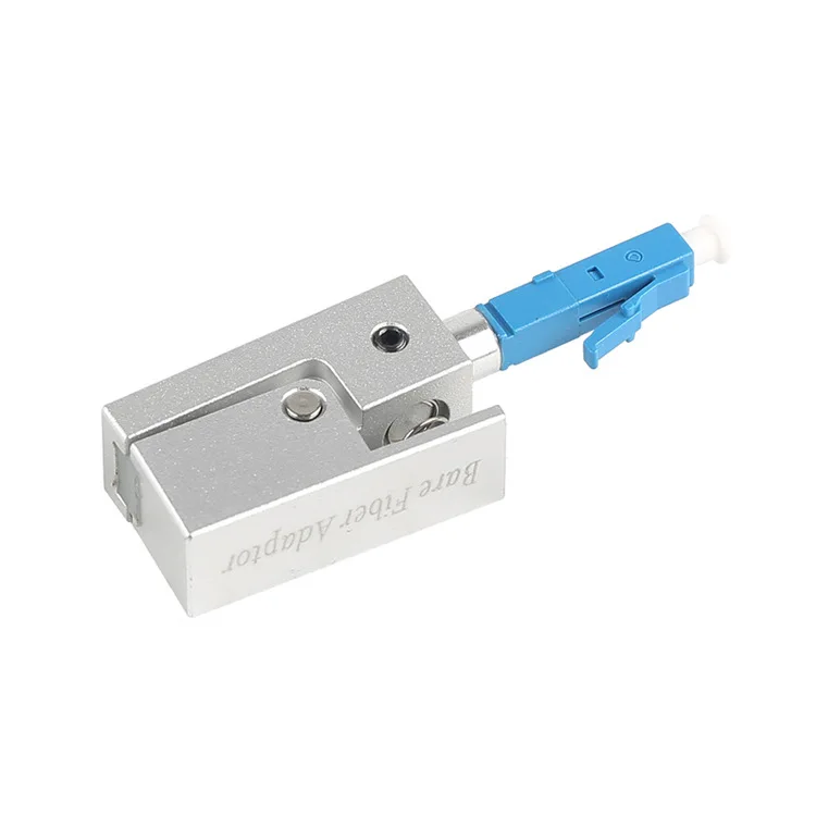 LC Square Bare Fiber Flange Bare Fiber Temporary Connection Adapter OTDR Test Bare Fiber Coupler Fixture