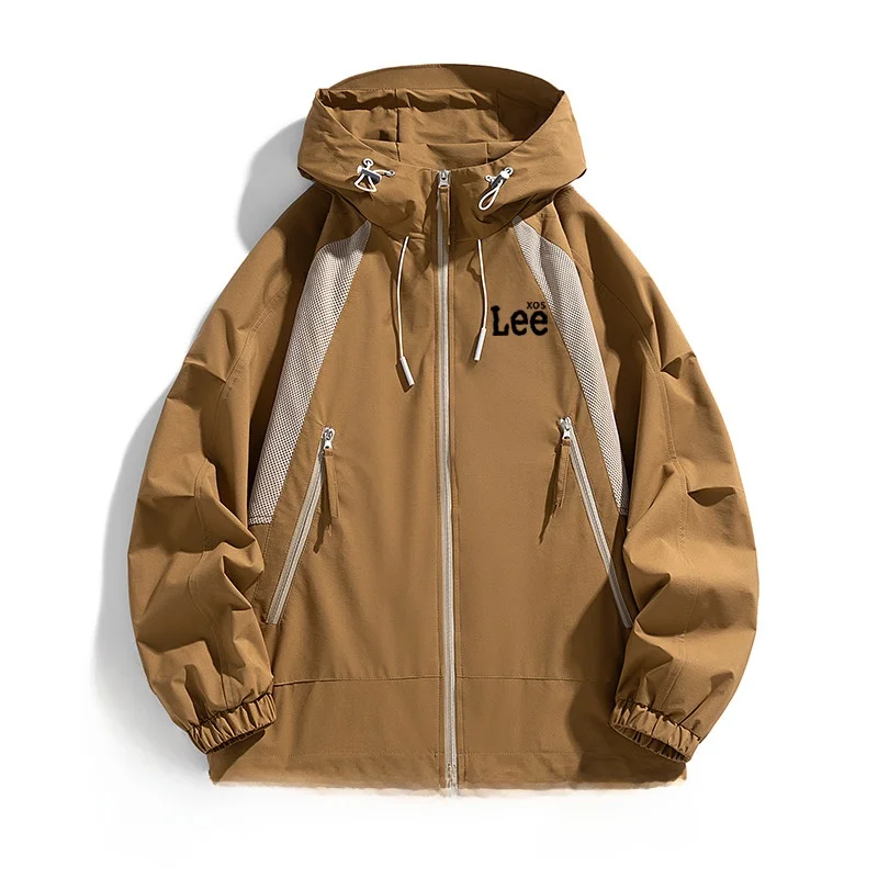 [Tri-Fold Area] Весенне-осенняя свободная куртка с капюшоном для улицы горная верхняя