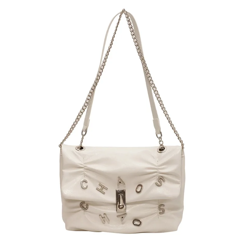 

Роскошная дизайнерская Ретро плиссированная сумка через плечо для женщин, Высококачественная женская сумка с диагональным крестом