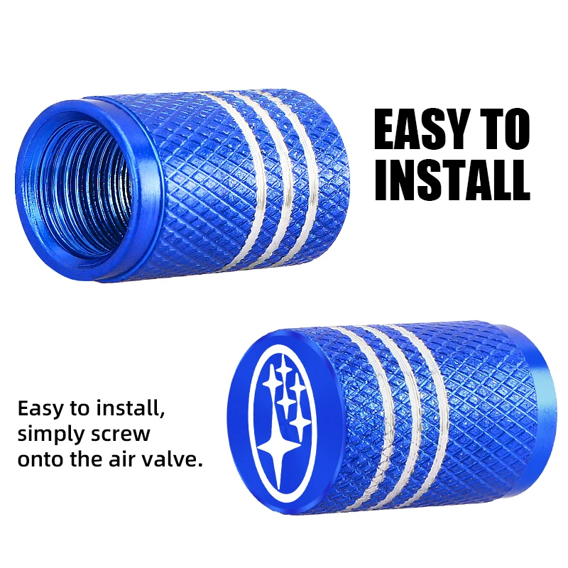 Колпачки для клапанов шин автомобиля с автомобильными брелоками ключей Subaru STI