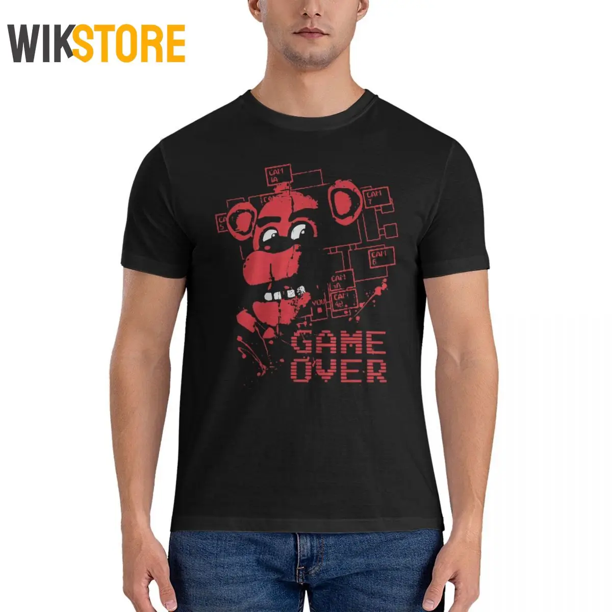 Потрясающая футболка с надписью Game Over для мужчин и женщин из чистого хлопка