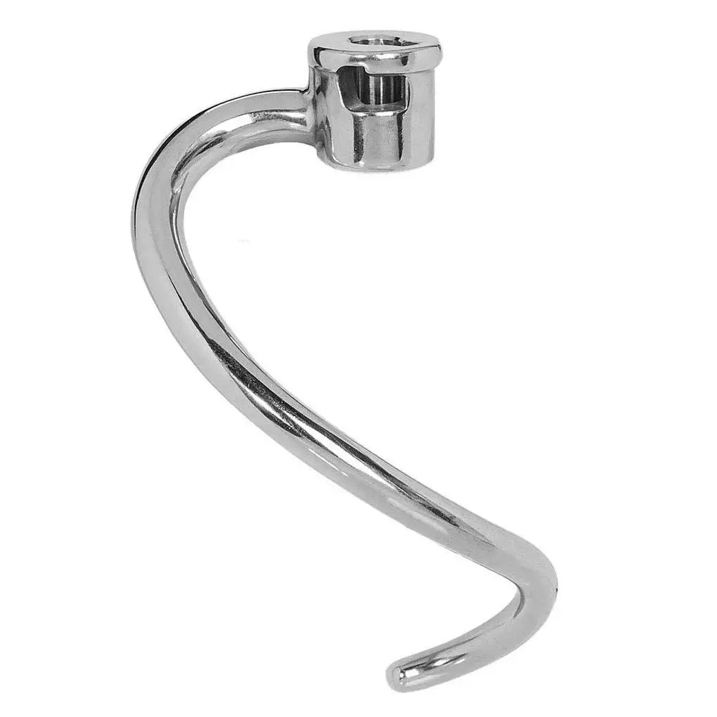 

Spiral Coated Stainless Steel Dough Hook Attachment Stand Mixer Mixing Head Spiral Accessory Replacement for KitchenAid 7-Quart