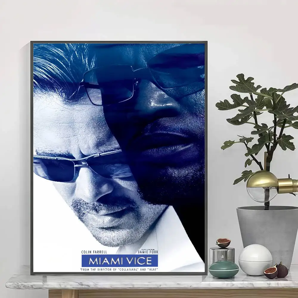 Самоклеящиеся плакаты-наклейки M-Miami TV V-Vice подходят для безрамного декора стен в комнате. (art.: 3920db28fcd54) - 3920db28fcd54