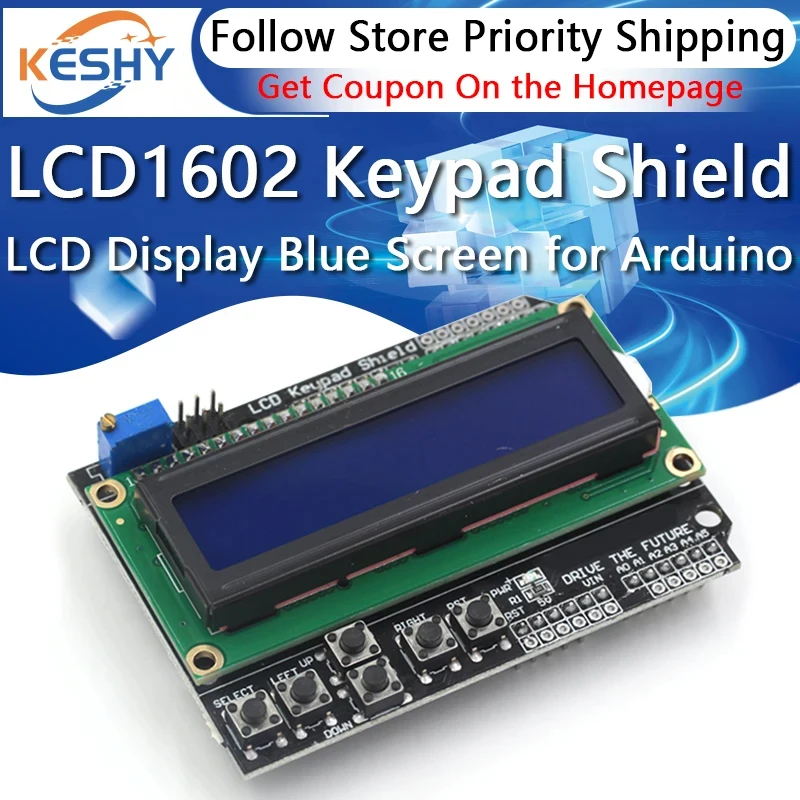 1-10 шт. ЖК-клавиатура щит LCD1602 ЖК-дисплей 1602 модуль дисплей синий экран для Arduino (art.: 3920ce477ea8e) - 3920ce477ea8e