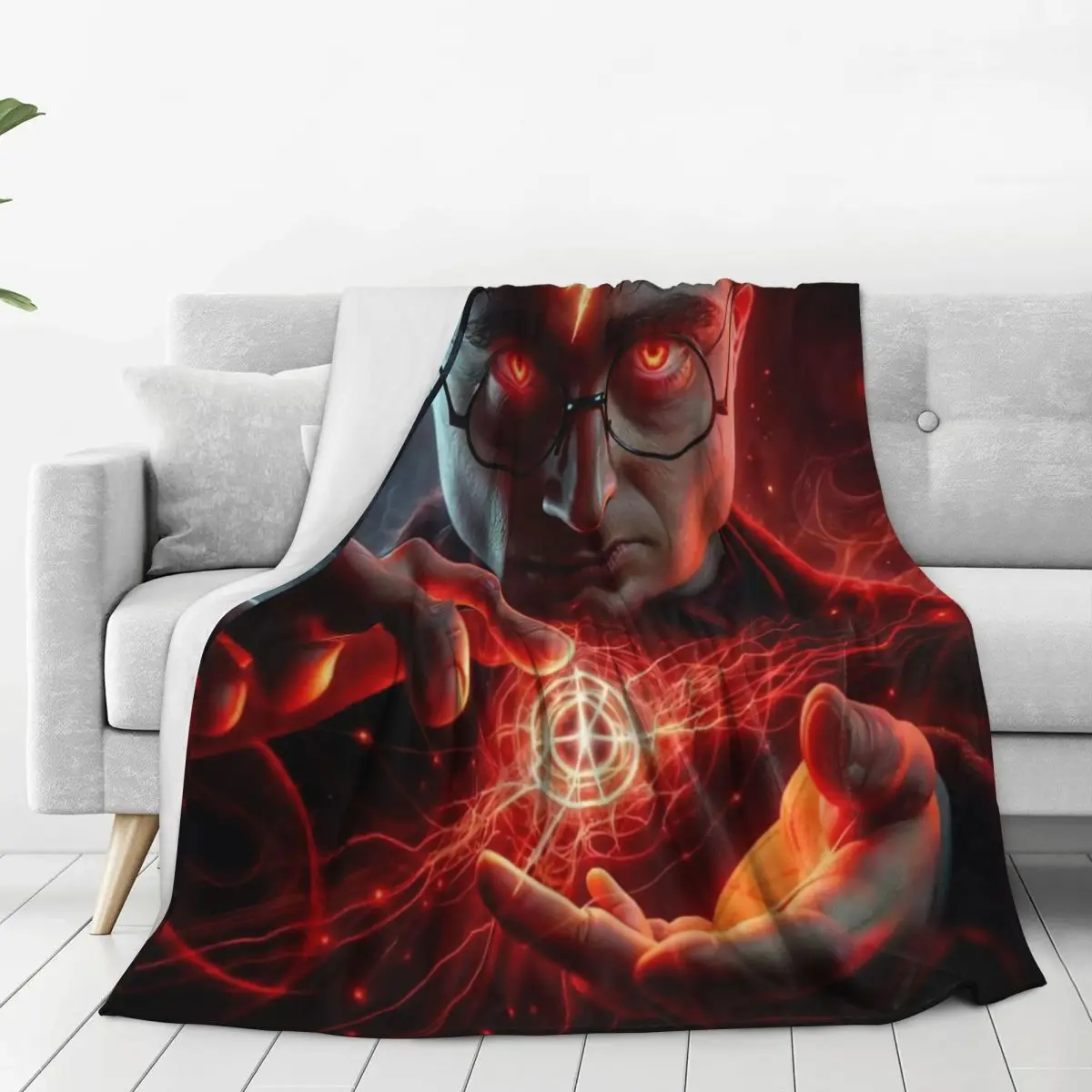 Magic Boy Blanket Harryed Pottered Super Warm Funny Plush Throw For Living Room Camping Flannel Bedspread Bed Cover