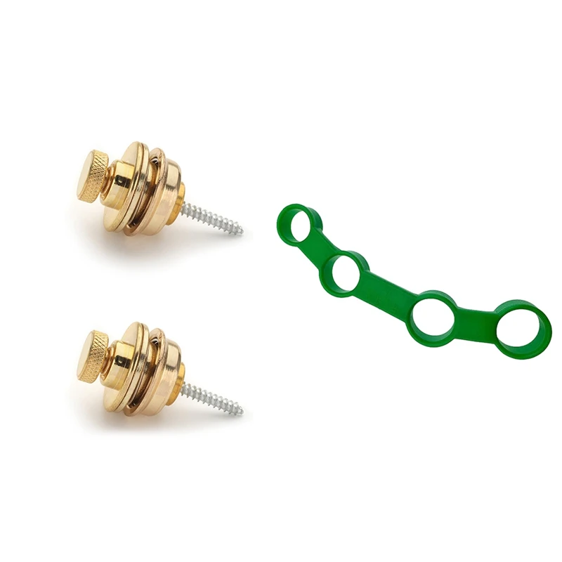 

2Pcs Non-Slip Guitar Strap Lock Guitar Belts Buckle Button Thread & 1X Guitar Finger Expansion Plastic Finger Sleeve