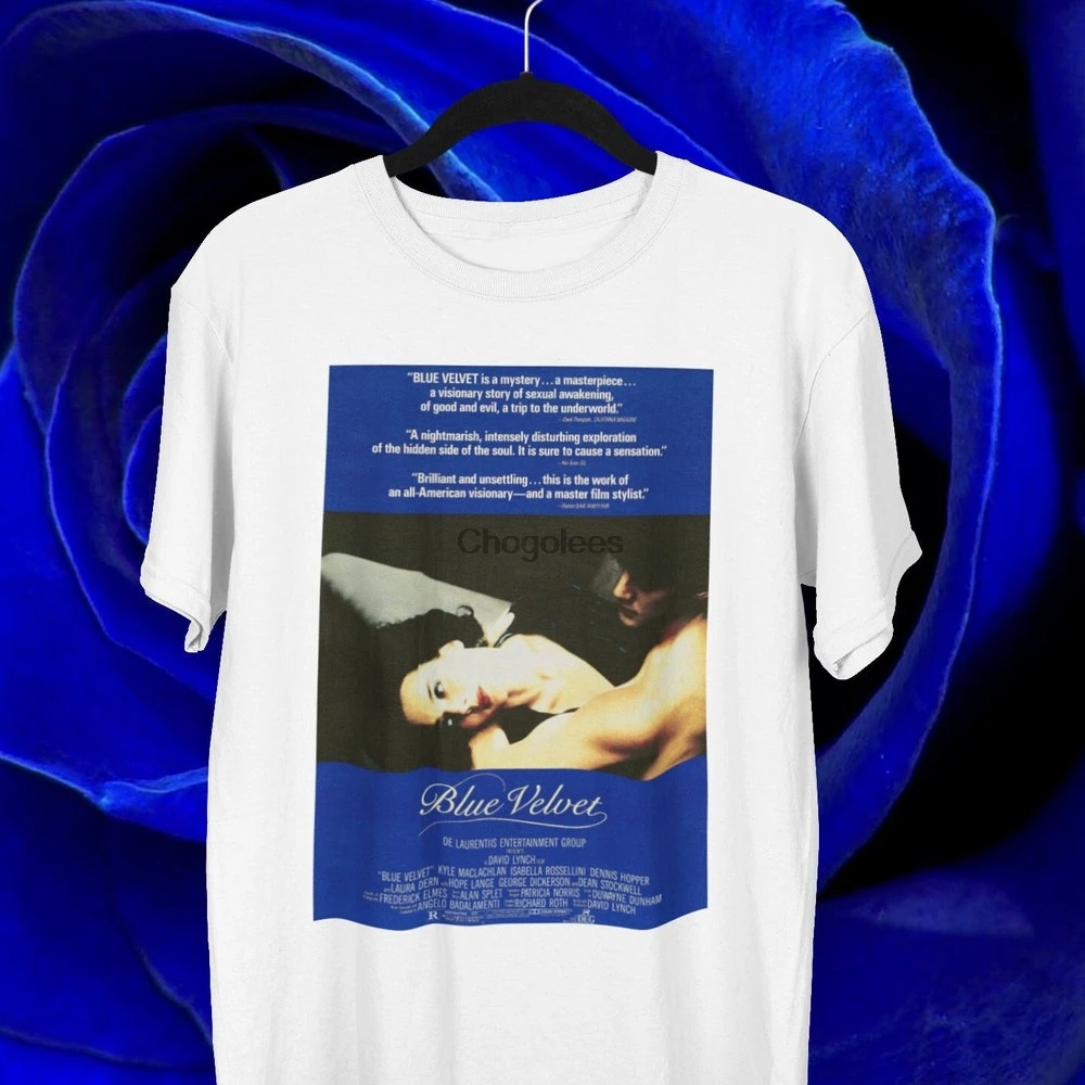 Синий бархатный Дэвид Линч фильм унисекс рубашка на Хэллоуин винтажный стиль