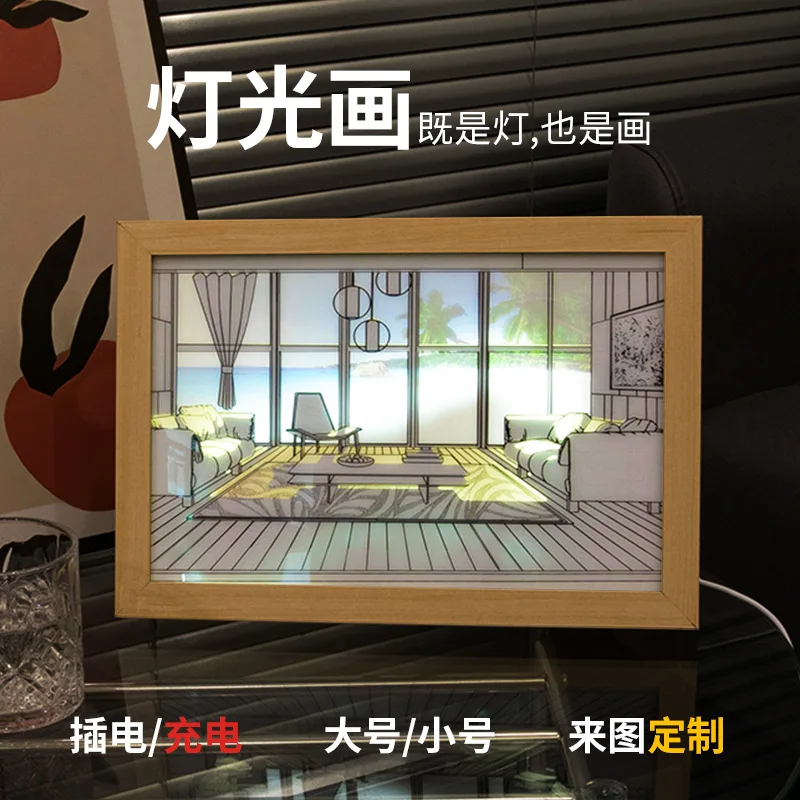 Фонарь маленькая ночная лампа искусственное украшение настенная гостиная