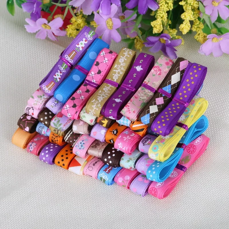 

yard Fashion Mixed Size/Style Grosgrain And Satin Ribbon Randomly 10MM 15MM 25MM