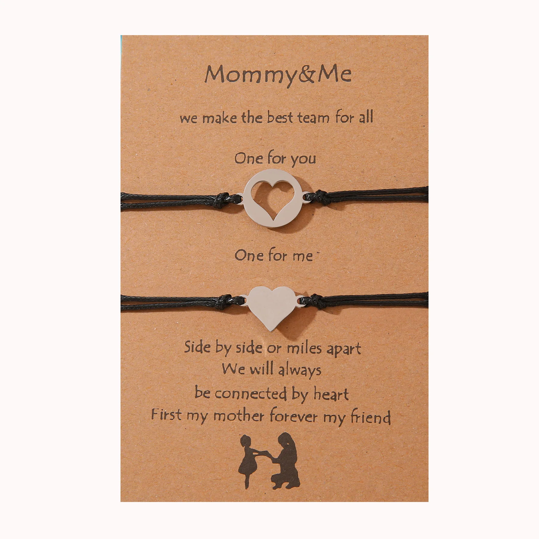 Новый универсальный браслет на День Матери из нержавеющей стали с отверстиями