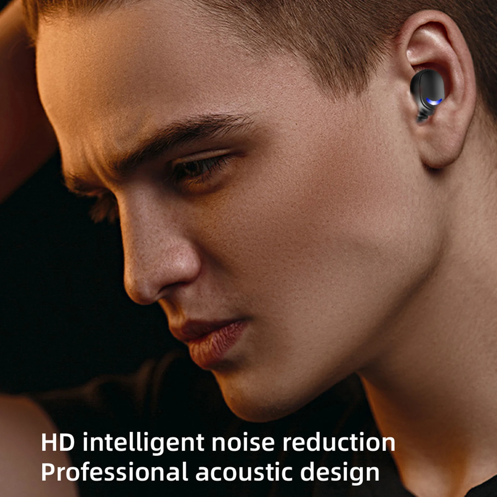 

Colorful Crack Light Earphones Sport Wireless Headset Intelligent Noise Reduction BT5.1EDR Charging Bin Mus Great For Running