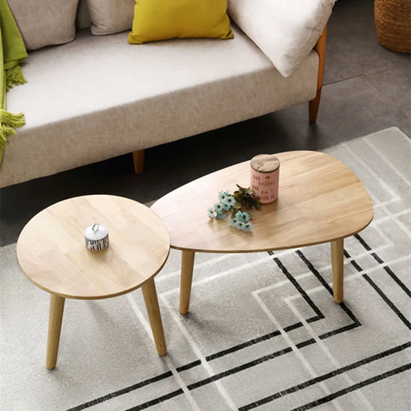 

Wood Dinning Coffee Tables Small Nordic Balcony Modern Nightstands Salon Center Side Table Living Room Mesas Home Furniture