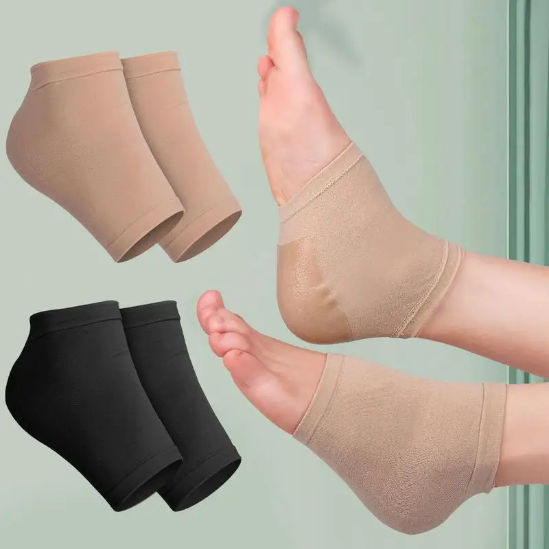 

Увлажняющие носки на пятке для подошвенного фасциита, носки с силиконовым рукавом, гелевые носки для сухого быстрого облегчения боли в стопах