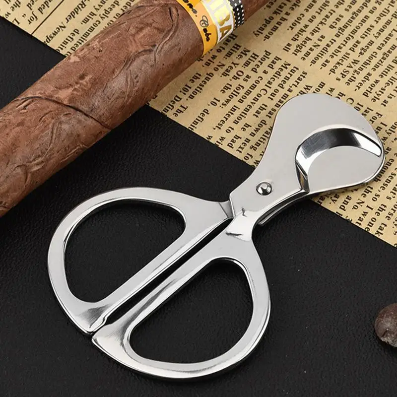 

Mini Stainless Steel Knife Scissor Metal Cigar Cutter Scissors Easy To Cut Blade Smok Machine For Cutting Tobacco Tools