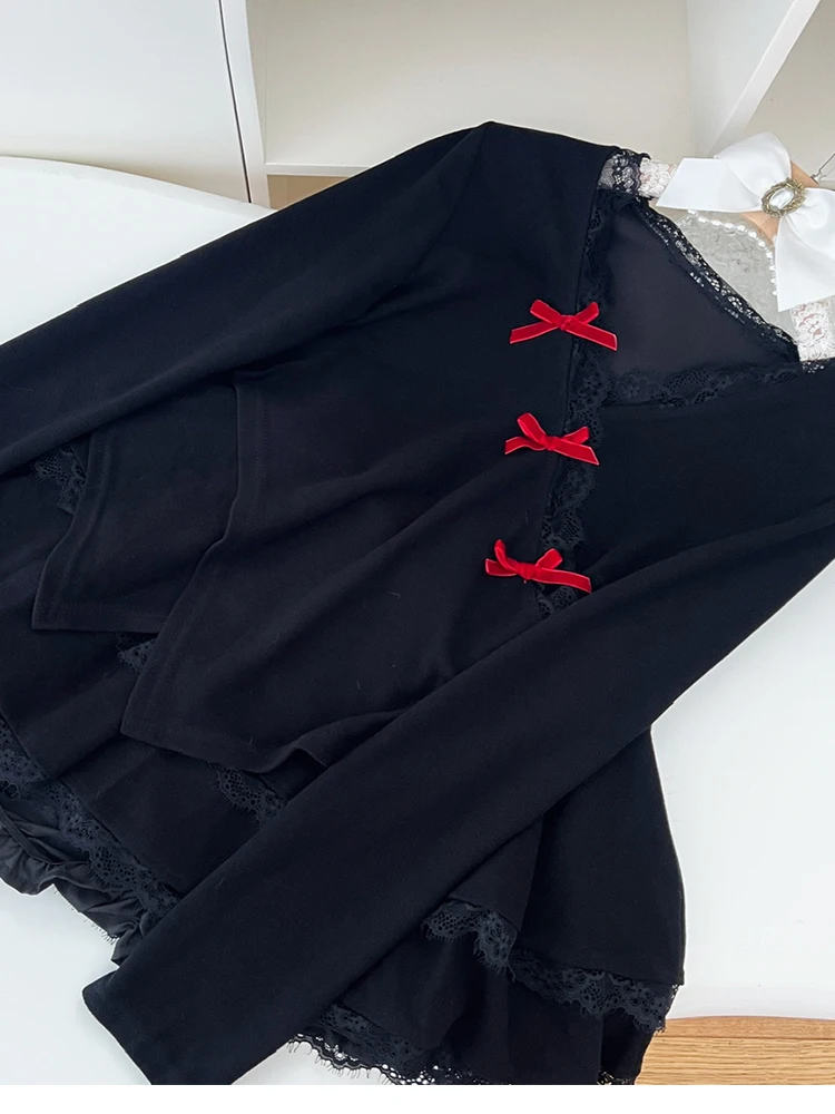 Осень-зима для женщин в Корейском стиле Dark Academia Shoujo 2000-х годов Эстетическая