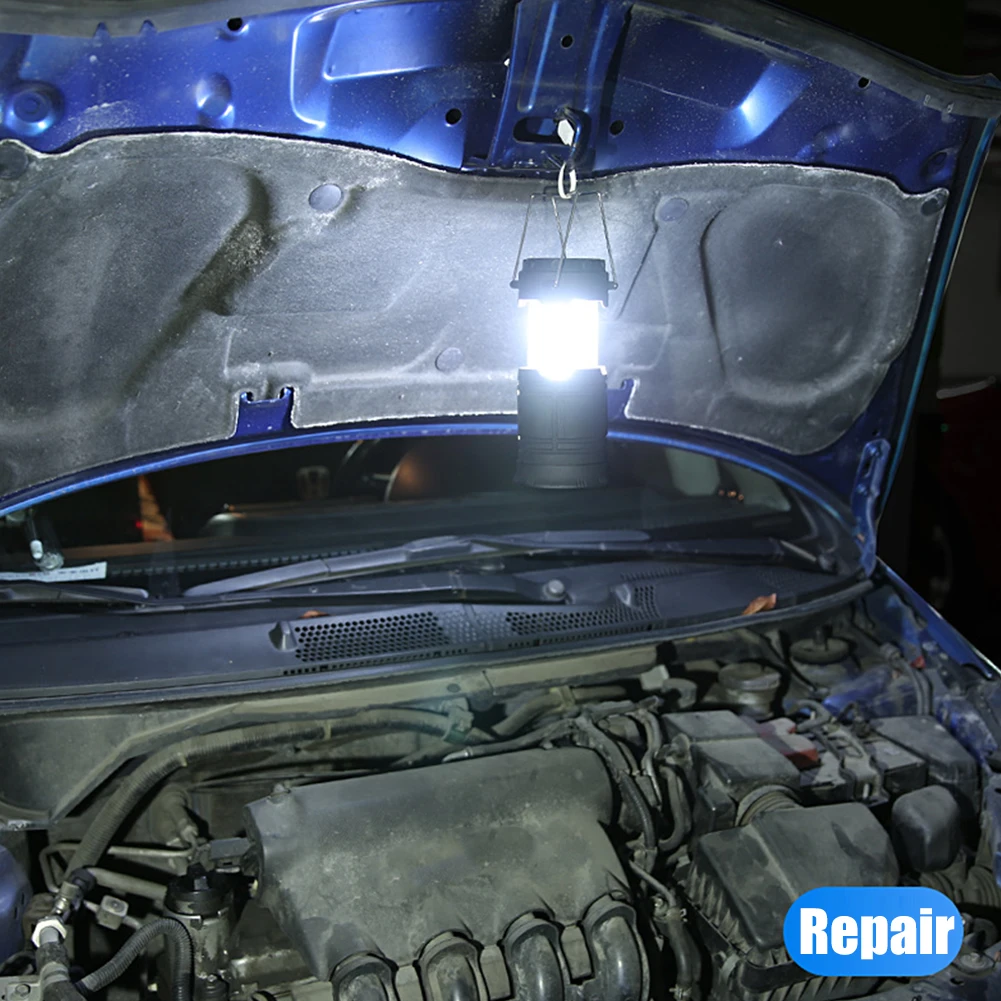 

Светодиодный фонарь для кемпинга, портативный подвесной аварийный светильник на солнечной батарее, водонепроницаемость IPX4, с карабином, дл...