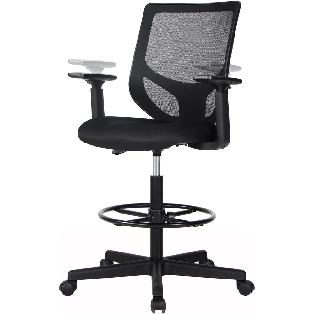 

SMUG чертежный стул, высокий офисный стул, высокий письменный стул с регулируемыми подлокотниками, офисные стулья для стоя