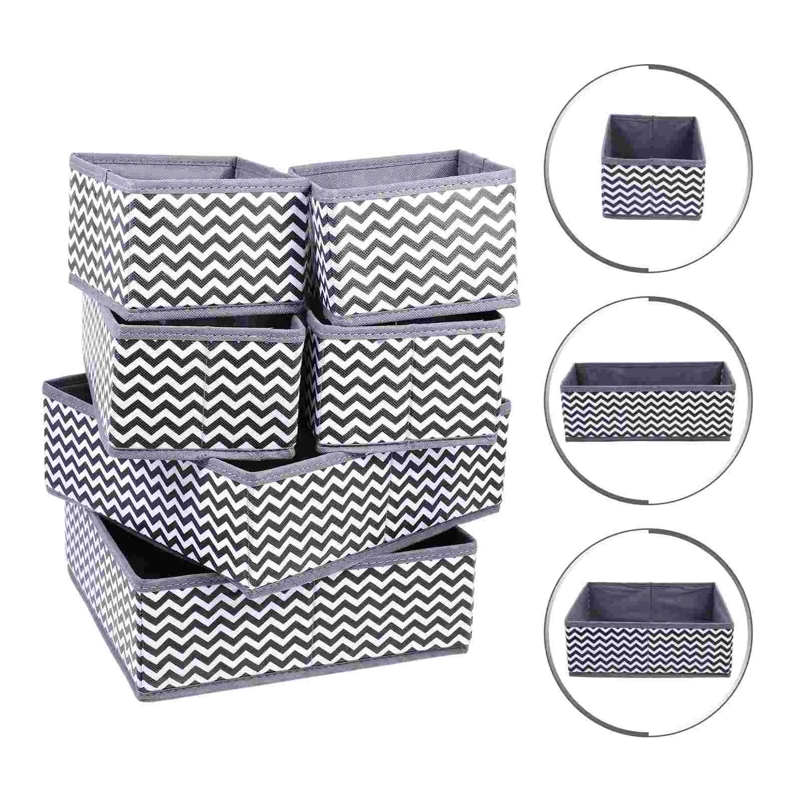 

6 Pcs Underwear Storage Box Socks Underpants Storage Holder Houseware Organizer