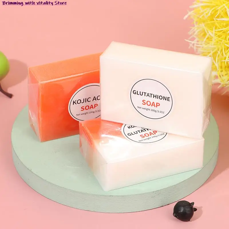 

100g Kojic Acid Soap Handmade Soaps Glutathione Whitening Soap Facial Soap Cleanser Bath Soap Hand Wash Soap Antibacterial