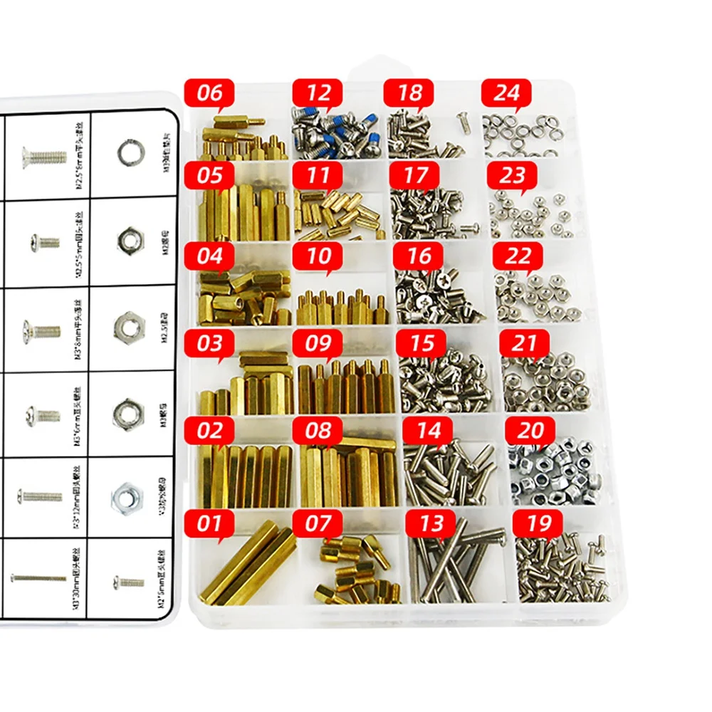 Наборы винтов M3M2.5 металлические медные гайки для Raspberry Pi 4 Модель B/3B +/3B