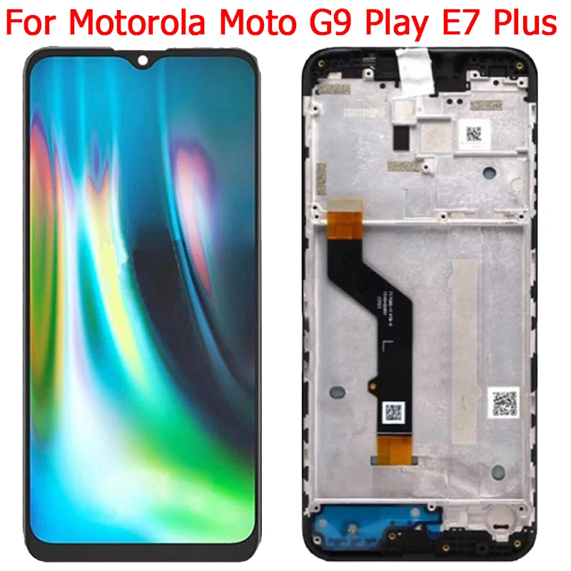 

Оригинальный ЖК-дисплей для MOTO G9 Play XT2083 XT2081, сенсорный экран с рамкой 6,5 дюйма, ЖК-запчасти для Motorola E7 Plus