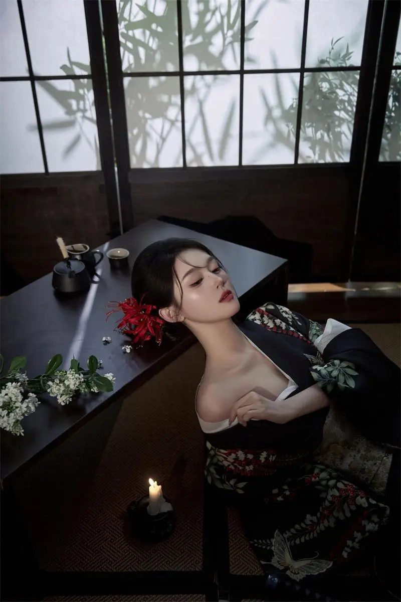 Кимоно женское традиционное в японском стиле юката хаори косплей-блузка женская