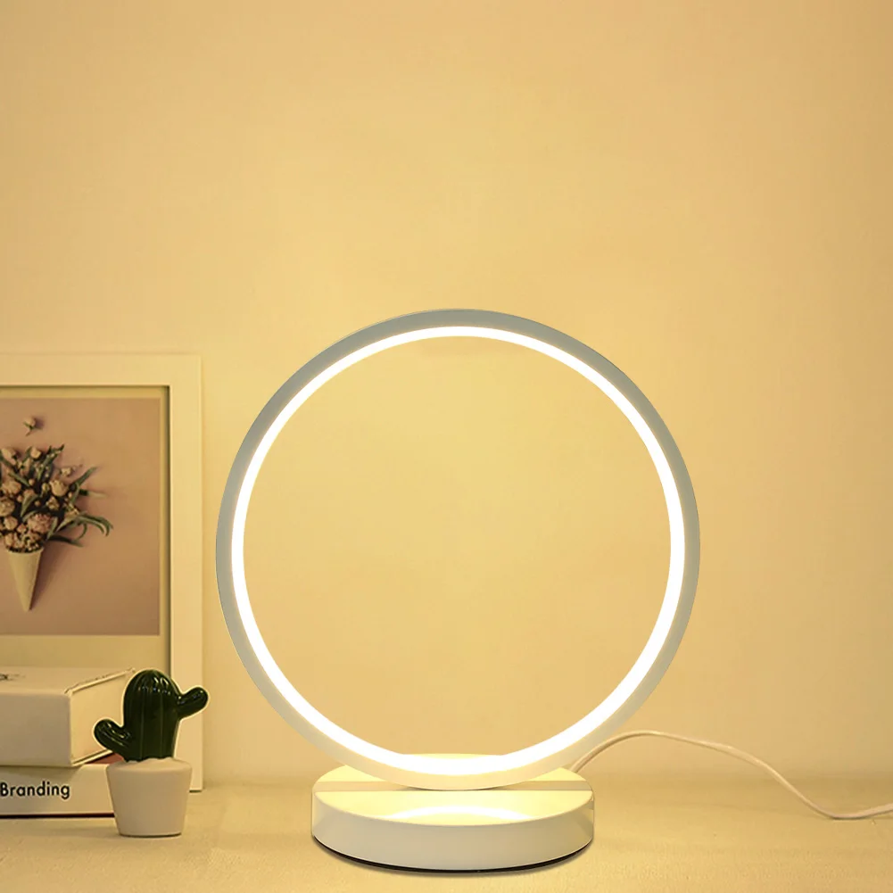 

Simple Acrylic Iron Table Lamp Energy-Saving Eye Protection LED Metal Wall Light Home Decoration Lighting Lamp