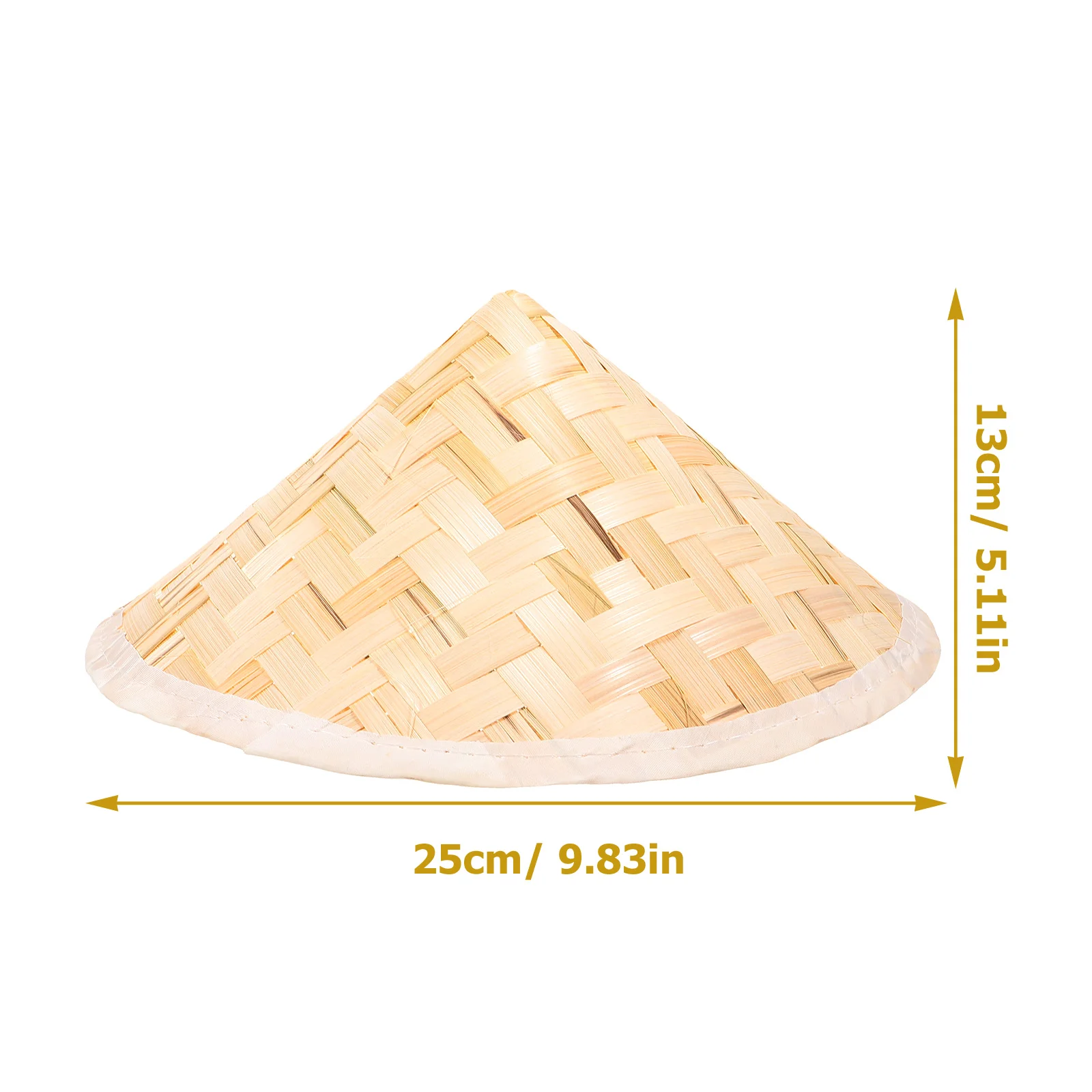 

4pcs Oriental Style Bamboo Sun Hats Farmer Fishing Rice Hats for Children