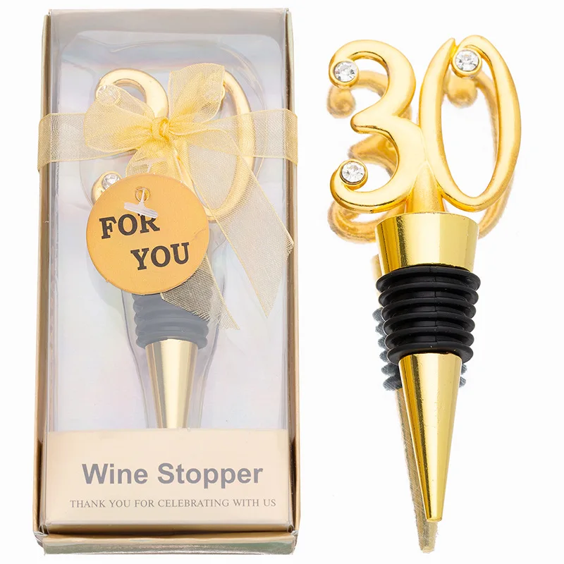 (20Pcs/lot) 30 design Red Wine Bottle Stopper Favors for 30th birthday Party and Wedding reception gifts guests | Дом и сад