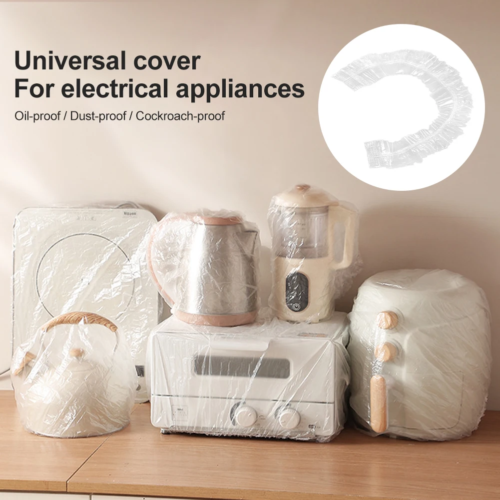

10/30pcs 80-120CM Furniture Plastic Cover Dust-proof Disposable Thicken Upgrade Drop Cloth for Electric Cooker Oven Electric Fan