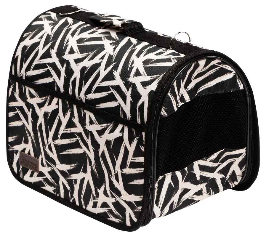 Зоогурман / Переноска для животных Графика 44 х 25 28 см плотное дно с боковым