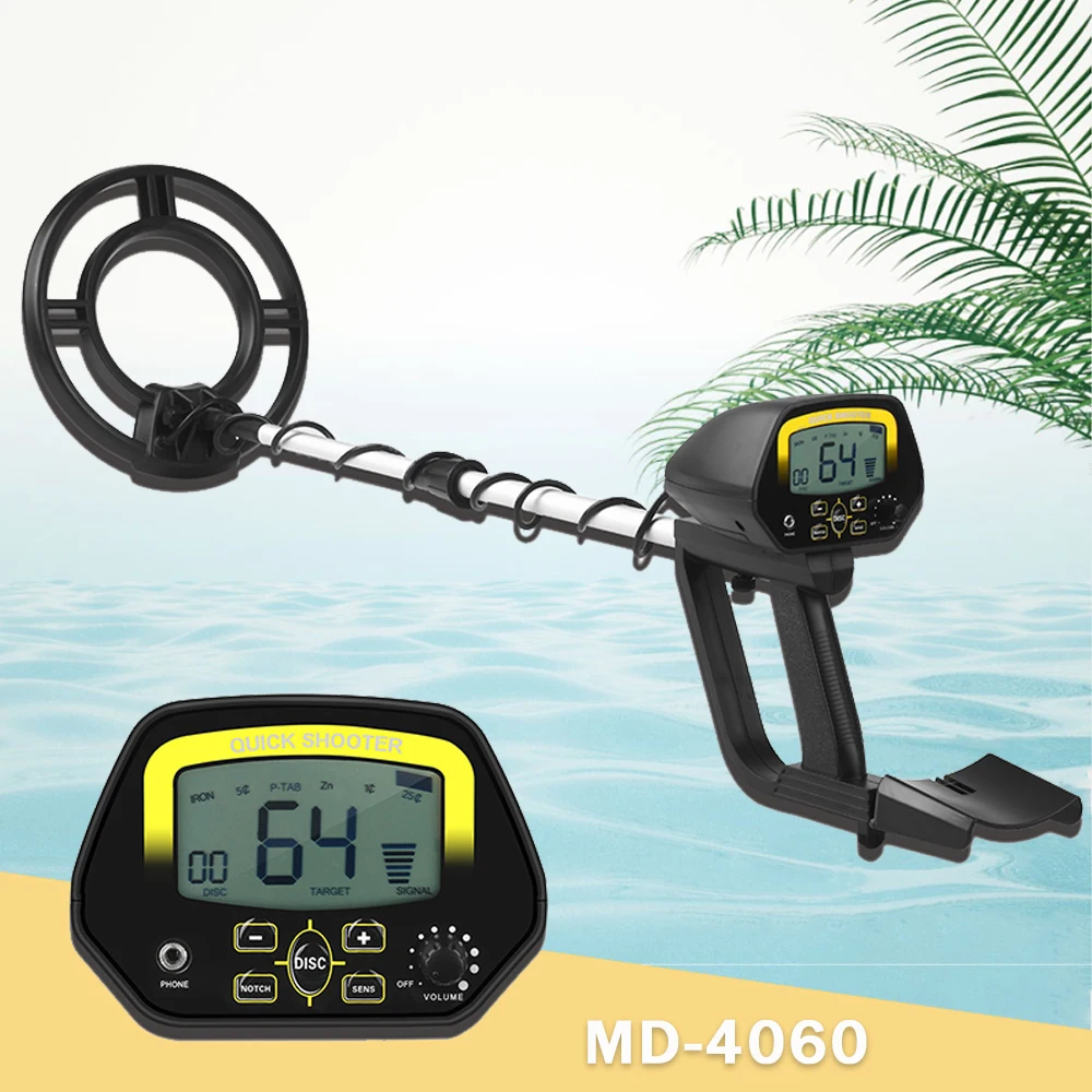 

Профессиональный портативный подземный мини-металлоискатель MD4060, ручной детектор для охотников за сокровищами, металлодетектор с регулируемой длиной