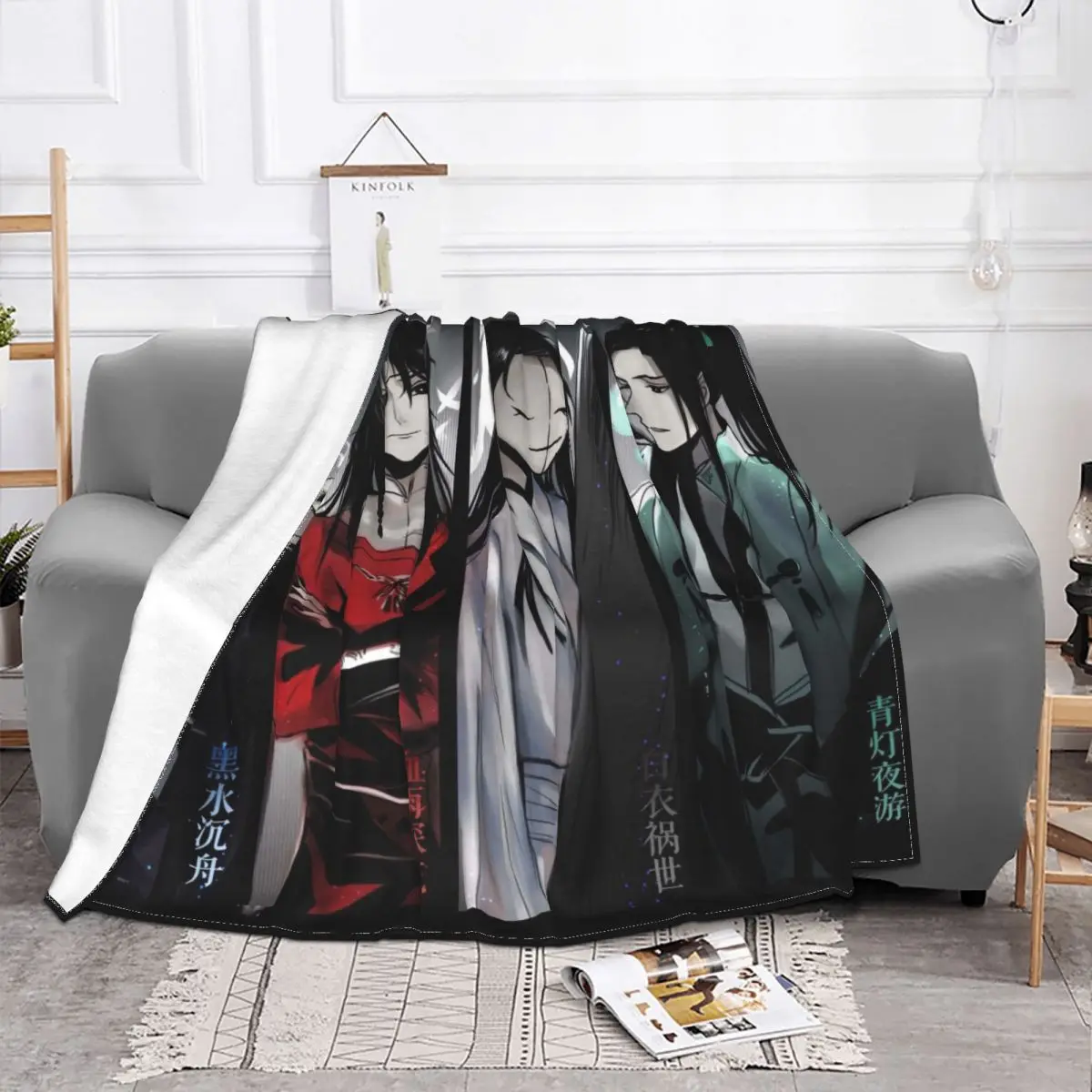 Одеяло небесное благословение s аниме Yaoi ЛГБТ Tgcf флисовое Новое мягкое одеяло для