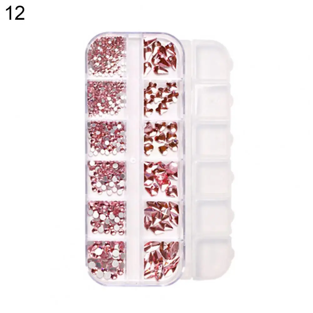 

12 ячеек/коробка Изысканная микро-цепочка для дизайна ногтей своими руками Ювелирная цепочка для дизайна ногтей декоративная цепочка из спл...