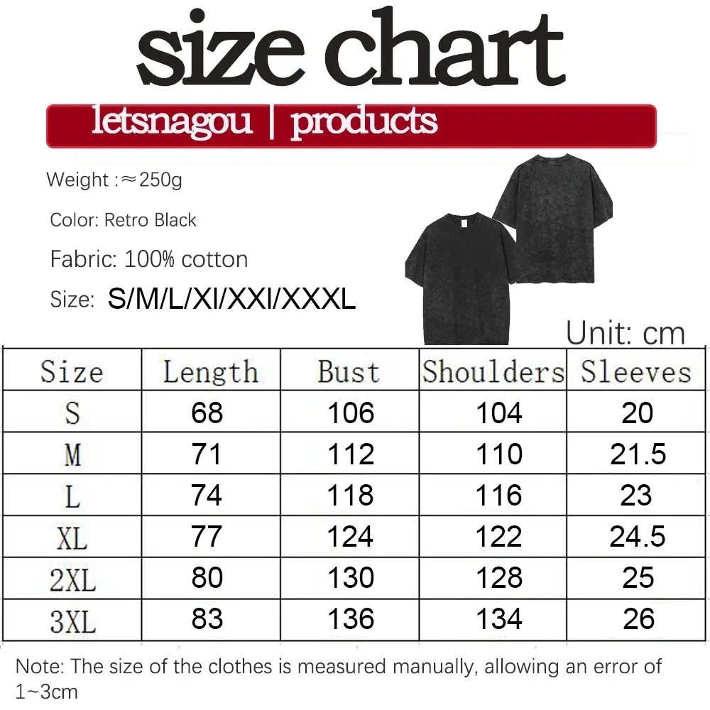 SOVOB Anime Was A Mistake Washed Tee Shirt Homme New in Top & Tees Мужская футболка с коротким рукавом и