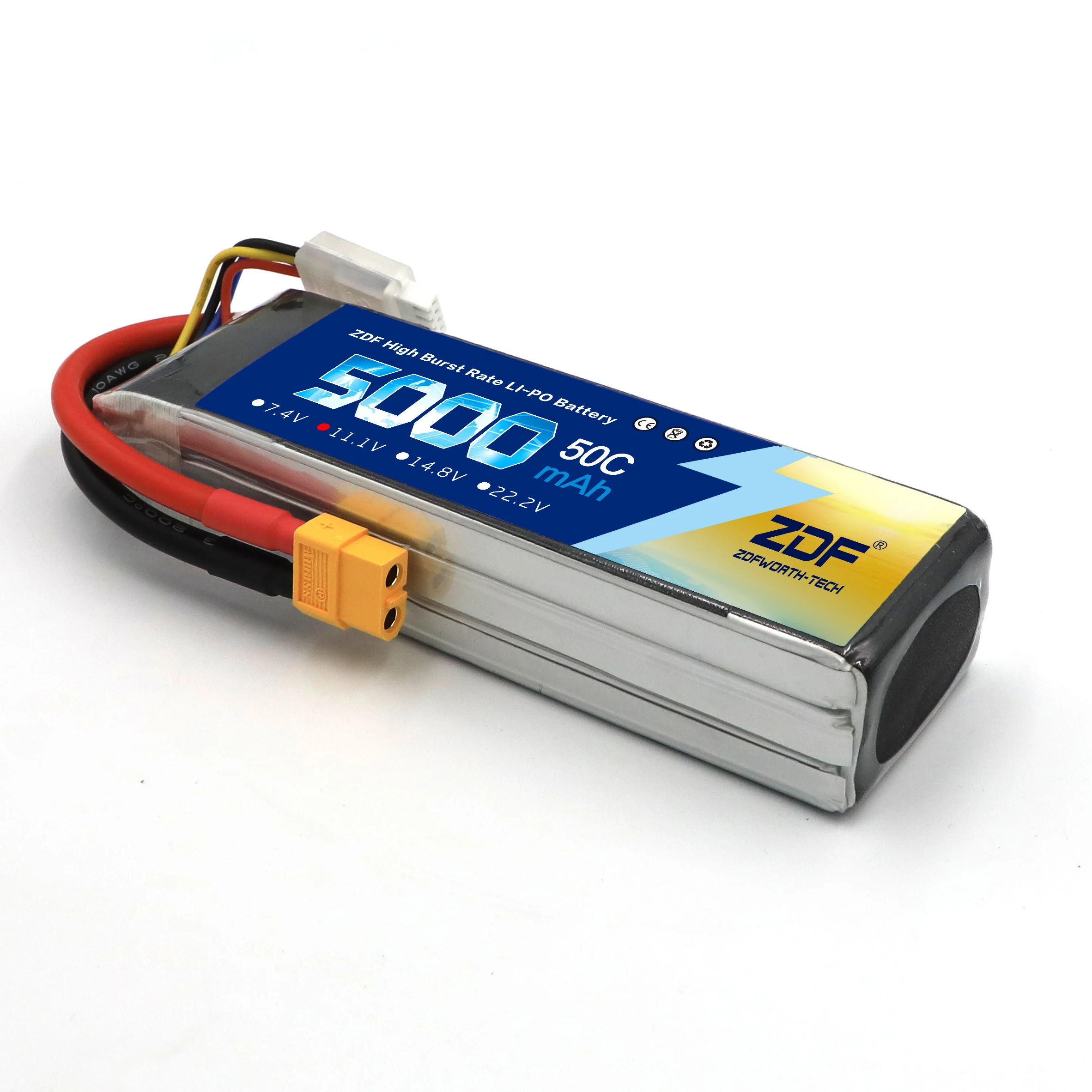 ZDF RC Lipo 3S 5000mAh 11 1 v 50C 100C LiPo батарея для модели квадрокоптера с дистанционным