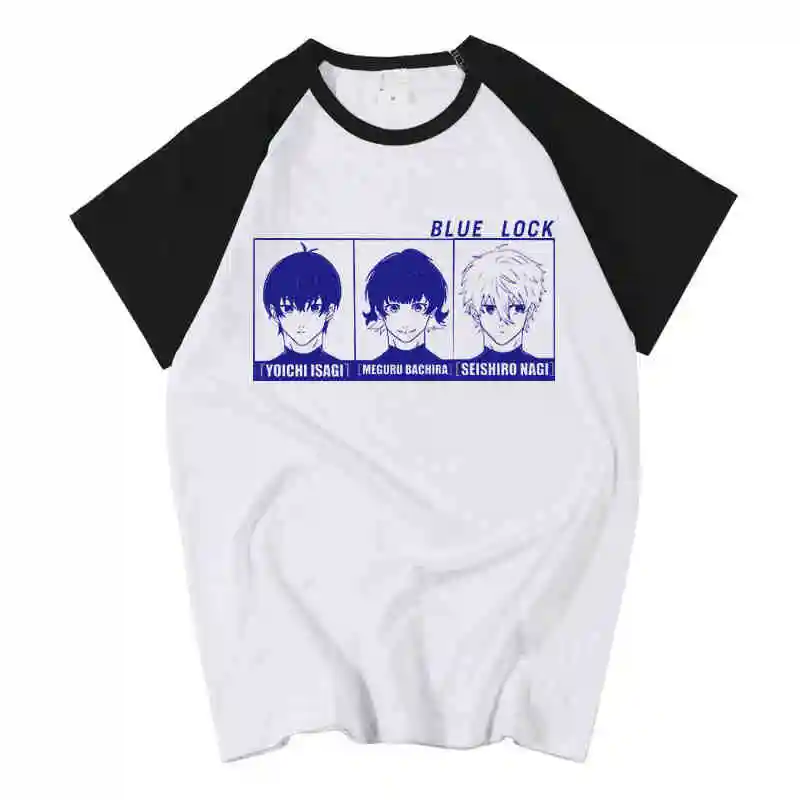 Япония Аниме BLUE LOCK Isagi Yoichi Chigiri Hyoma Мужская и женская футболка Косплей Футболка