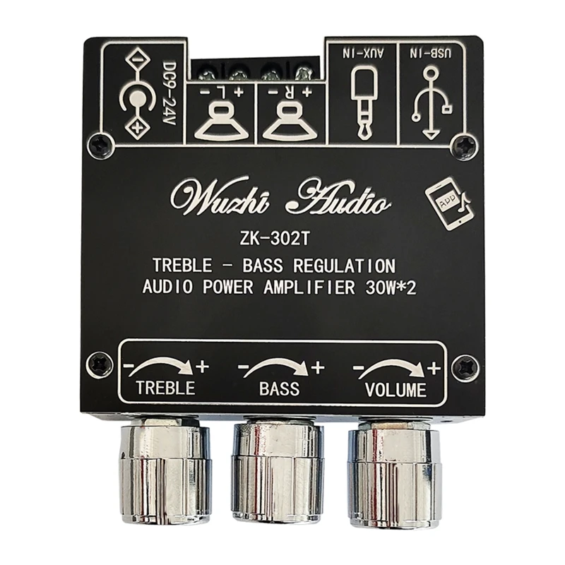 

Bluetooth-compatible Stereo Amplifier Stereo Board ZK-302T for DIY Speaker